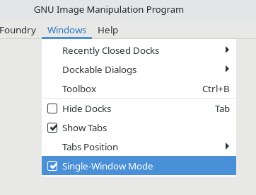 Single-Window-Mode